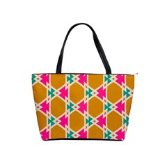 Connected Shapes Pattern Classic Shoulder Handbag by LalyLauraFLM