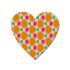 Connected Shapes Pattern			magnet (heart) by LalyLauraFLM