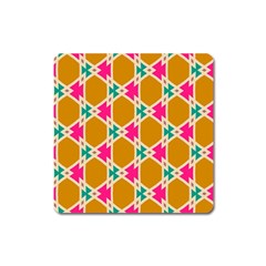 Connected Shapes Pattern			magnet (square) by LalyLauraFLM