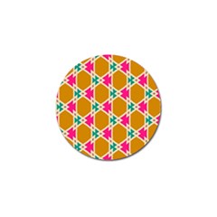 Connected Shapes Pattern			golf Ball Marker (4 Pack) by LalyLauraFLM