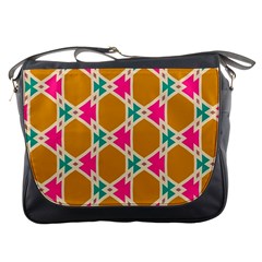 Connected Shapes Pattern			messenger Bag by LalyLauraFLM