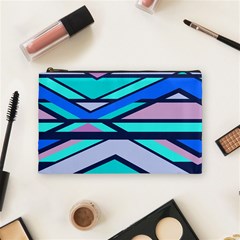 Angles And Stripes Cosmetic Bag by LalyLauraFLM