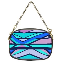 Angles And Stripes 	chain Purse (two Sides) by LalyLauraFLM