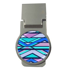 Angles And Stripes			money Clip (round) by LalyLauraFLM