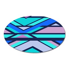 Angles And Stripes			magnet (oval) by LalyLauraFLM