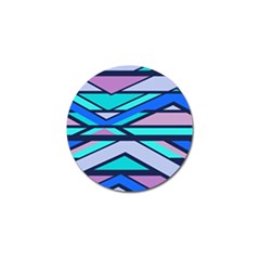 Angles And Stripes			golf Ball Marker by LalyLauraFLM