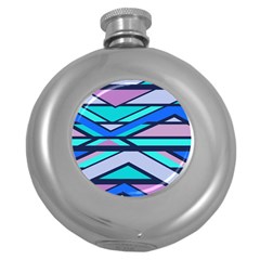 Angles And Stripes			hip Flask (5 Oz) by LalyLauraFLM