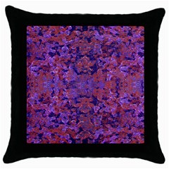 Intricate Patterned Textured  Throw Pillow Cases (black)