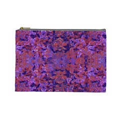 Intricate Patterned Textured  Cosmetic Bag (large)  by dflcprints