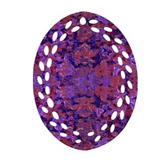 Intricate Patterned Textured  Oval Filigree Ornament (2-side)  by dflcprints