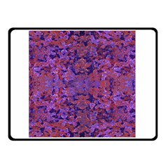 Intricate Patterned Textured  Double Sided Fleece Blanket (small)  by dflcprints