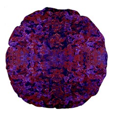 Intricate Patterned Textured  Large 18  Premium Flano Round Cushions by dflcprints