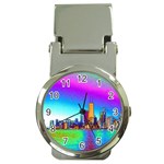 Chicago Colored Foil Effects Money Clip Watches Front