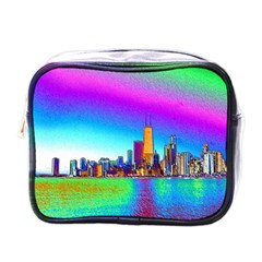 Chicago Colored Foil Effects Mini Toiletries Bags