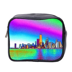 Chicago Colored Foil Effects Mini Toiletries Bag 2-side