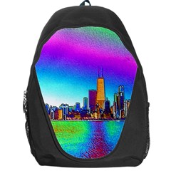 Chicago Colored Foil Effects Backpack Bag