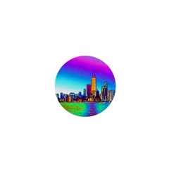 Chicago Colored Foil Effects 1  Mini Buttons