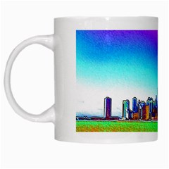 Chicago Colored Foil Effects White Mugs