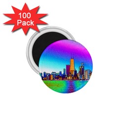 Chicago Colored Foil Effects 1 75  Magnets (100 Pack)  by canvasngiftshop