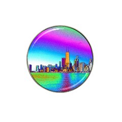 Chicago Colored Foil Effects Hat Clip Ball Marker (10 pack)