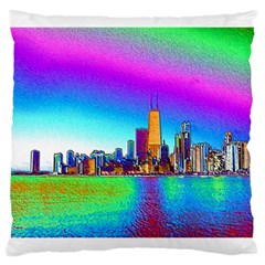 Chicago Colored Foil Effects Large Cushion Cases (one Side) 