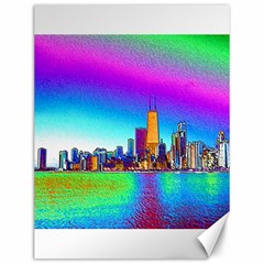 Chicago Colored Foil Effects Canvas 12  x 16  