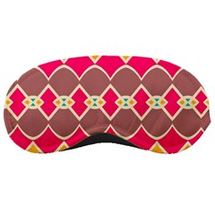 Symmetric Shapes In Retro Colors			sleeping Mask by LalyLauraFLM