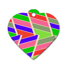 Symmetric Distorted Rectangles			dog Tag Heart (one Side) by LalyLauraFLM