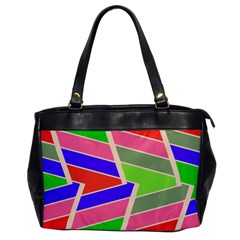 Symmetric Distorted Rectangles			oversize Office Handbag by LalyLauraFLM