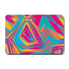 Distorted Shapes			small Doormat by LalyLauraFLM