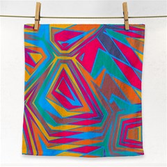 Distorted Shapes			face Towel by LalyLauraFLM