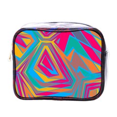 Distorted Shapes			mini Toiletries Bag (one Side) by LalyLauraFLM