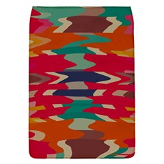 Retro Colors Distorted Shapes			removable Flap Cover (s) by LalyLauraFLM