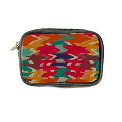 Retro Colors Distorted Shapes 	coin Purse by LalyLauraFLM