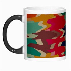 Retro Colors Distorted Shapes Morph Mug by LalyLauraFLM