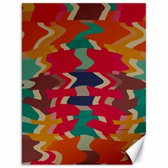 Retro Colors Distorted Shapes			canvas 18  X 24  by LalyLauraFLM