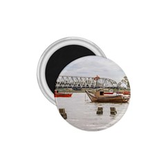 Boats At Santa Lucia River In Montevideo Uruguay 1 75  Magnets by dflcprints