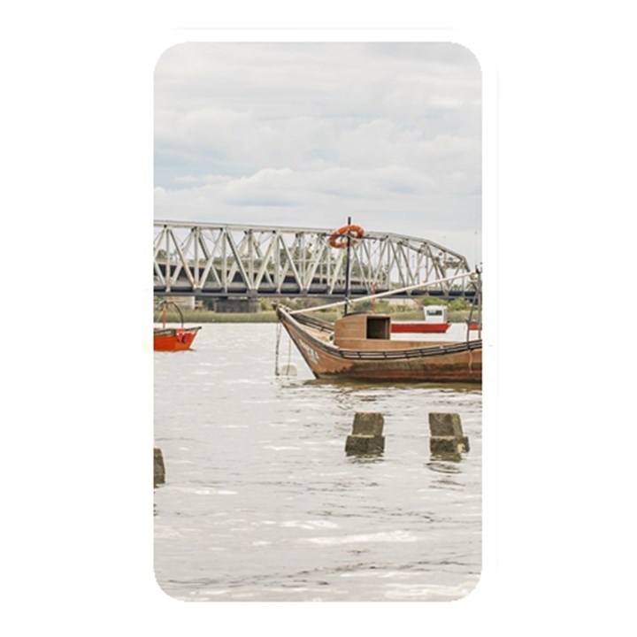 Boats At Santa Lucia River In Montevideo Uruguay Memory Card Reader