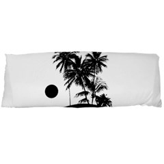 Tropical Scene Island Sunset Illustration Body Pillow Cases Dakimakura (two Sides)  by dflcprints