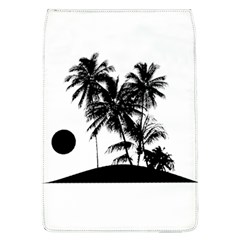 Tropical Scene Island Sunset Illustration Flap Covers (L) 