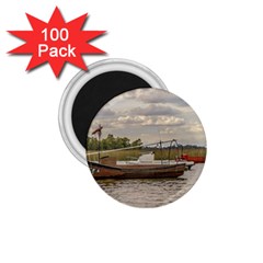 Fishing And Sailboats At Santa Lucia River In Montevideo 1 75  Magnets (100 Pack)  by dflcprints