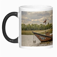 Fishing And Sailboats At Santa Lucia River In Montevideo Morph Mugs by dflcprints