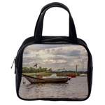 Fishing And Sailboats At Santa Lucia River In Montevideo Classic Handbags (One Side) Front