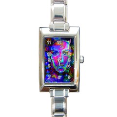 Night Dancer Rectangle Italian Charm Watches by icarusismartdesigns