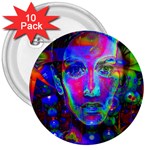 Night Dancer 3  Buttons (10 pack)  Front