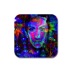 Night Dancer Rubber Square Coaster (4 Pack) 