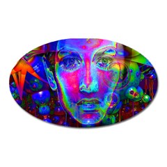 Night Dancer Oval Magnet by icarusismartdesigns