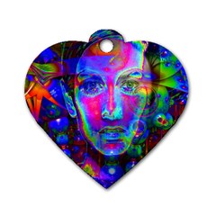 Night Dancer Dog Tag Heart (one Side) by icarusismartdesigns