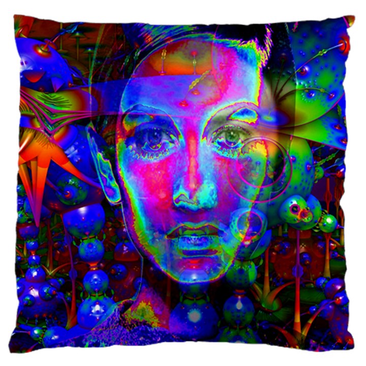 Night Dancer Large Flano Cushion Cases (One Side) 