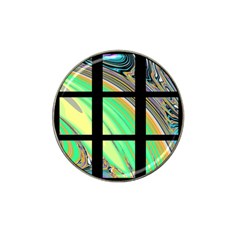 Black Window With Colorful Tiles Hat Clip Ball Marker (10 Pack) by digitaldivadesigns